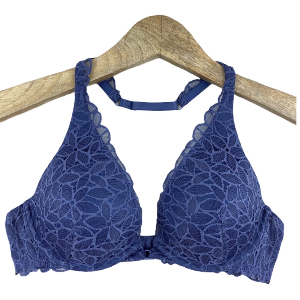 Aerie Navy Blue Halter Bra. 34C